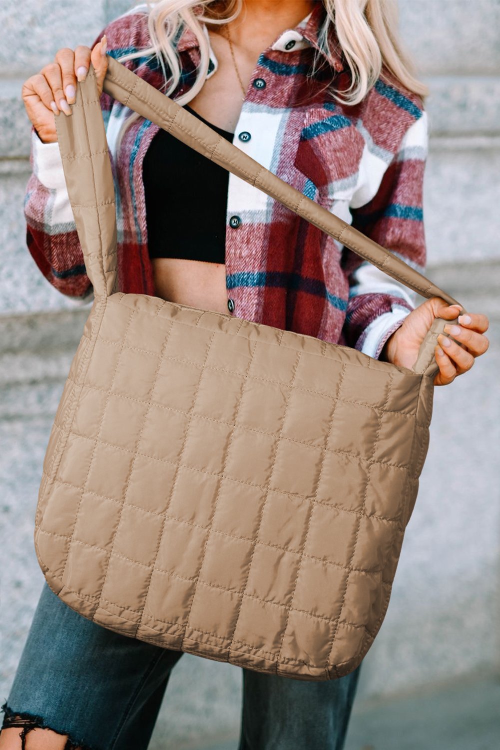 Sandstone Quilted Carryall - Image 4