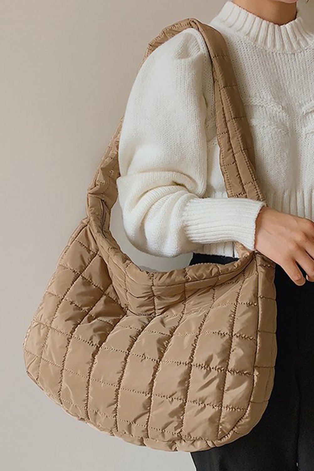 Sandstone Quilted Carryall