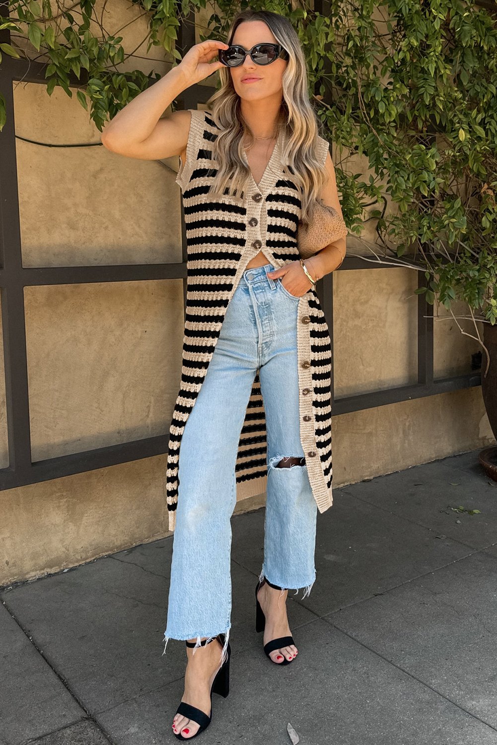 Fine Line Pencil Midi Sweater Dress - Image 9