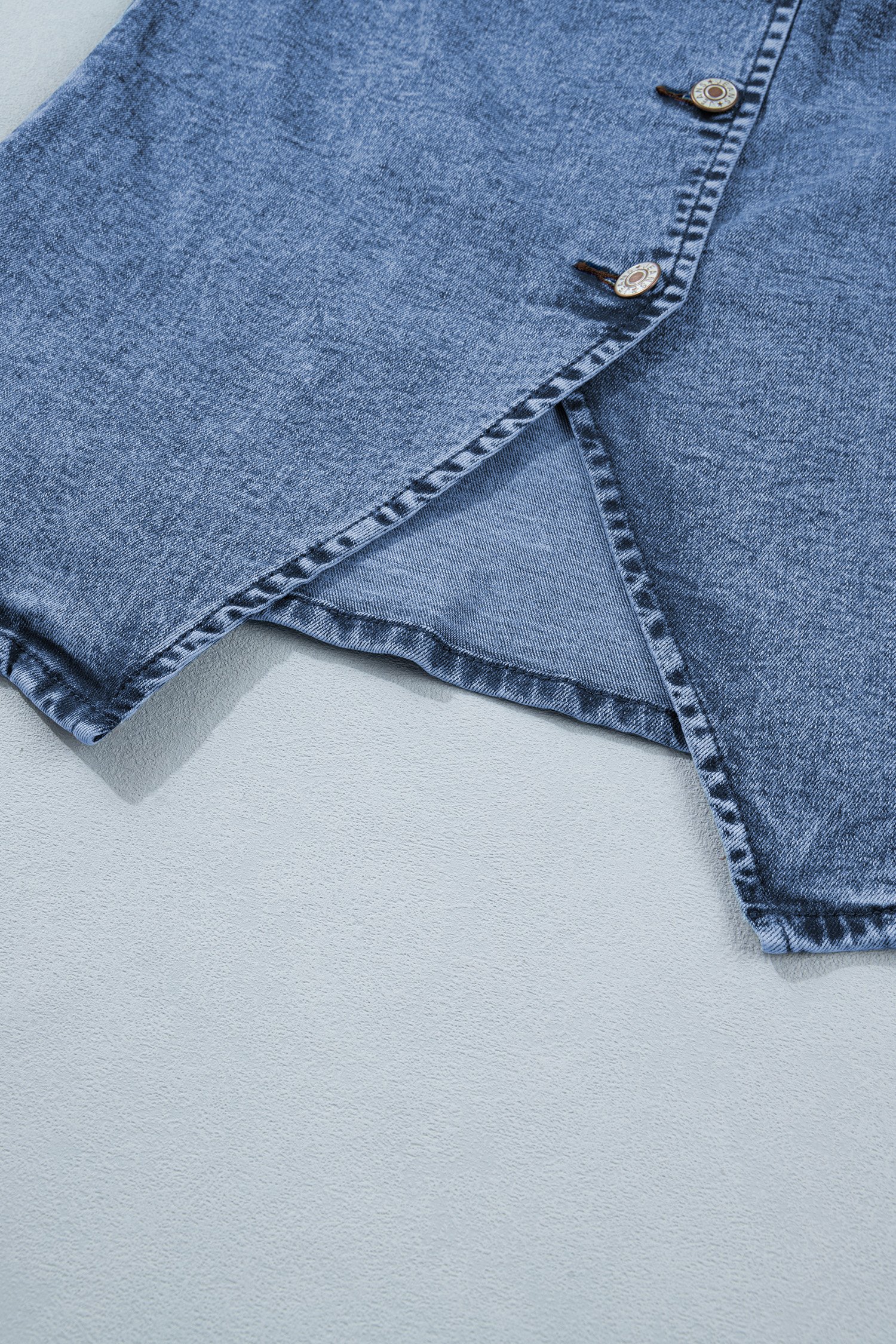 Driftwood Denim Button Vest - Image 11