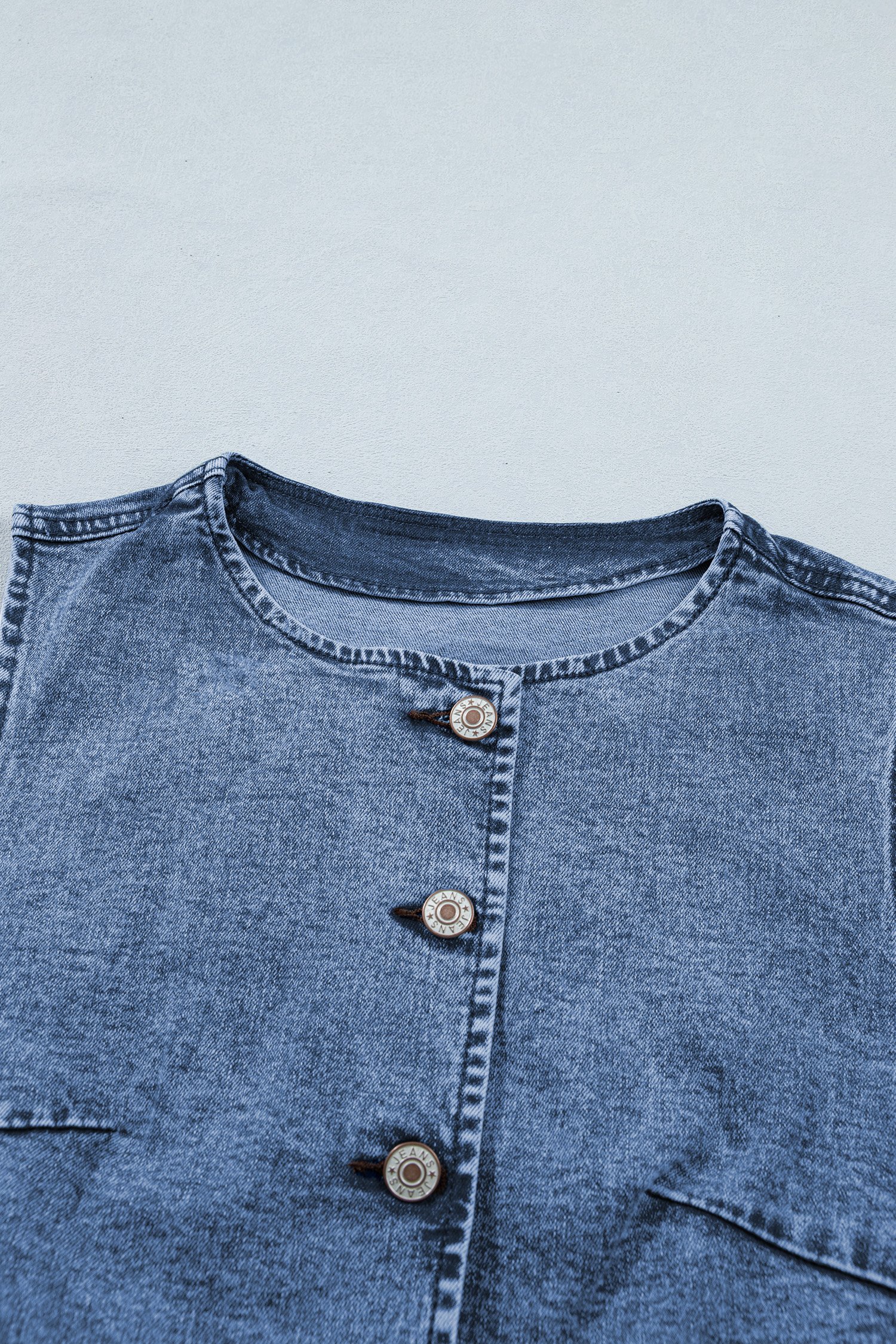 Driftwood Denim Button Vest - Image 14