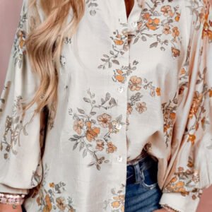 Apricot Floral Blouse