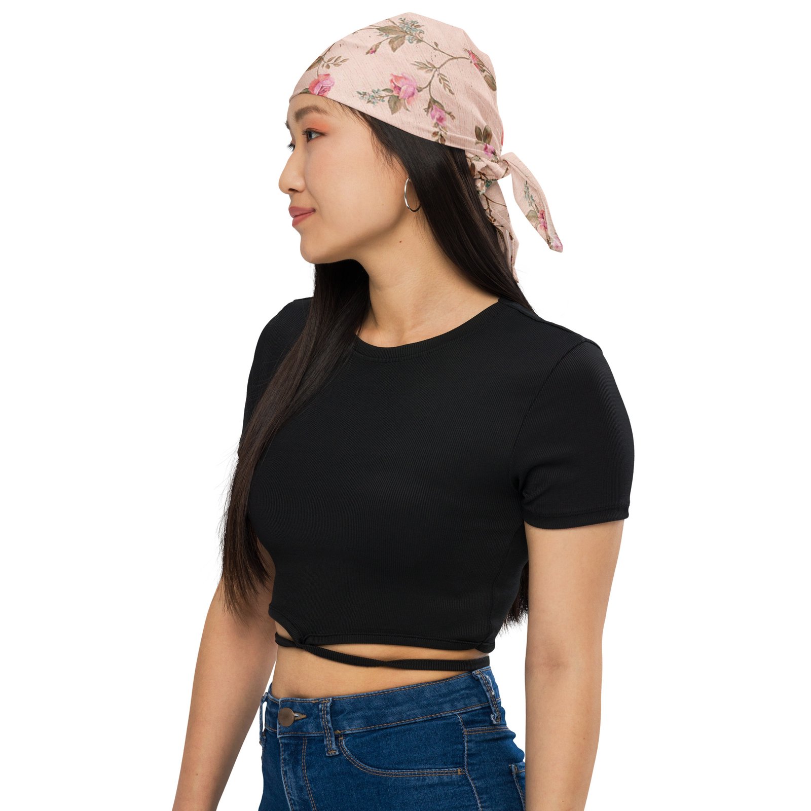 Pink Rose Tea Bandana