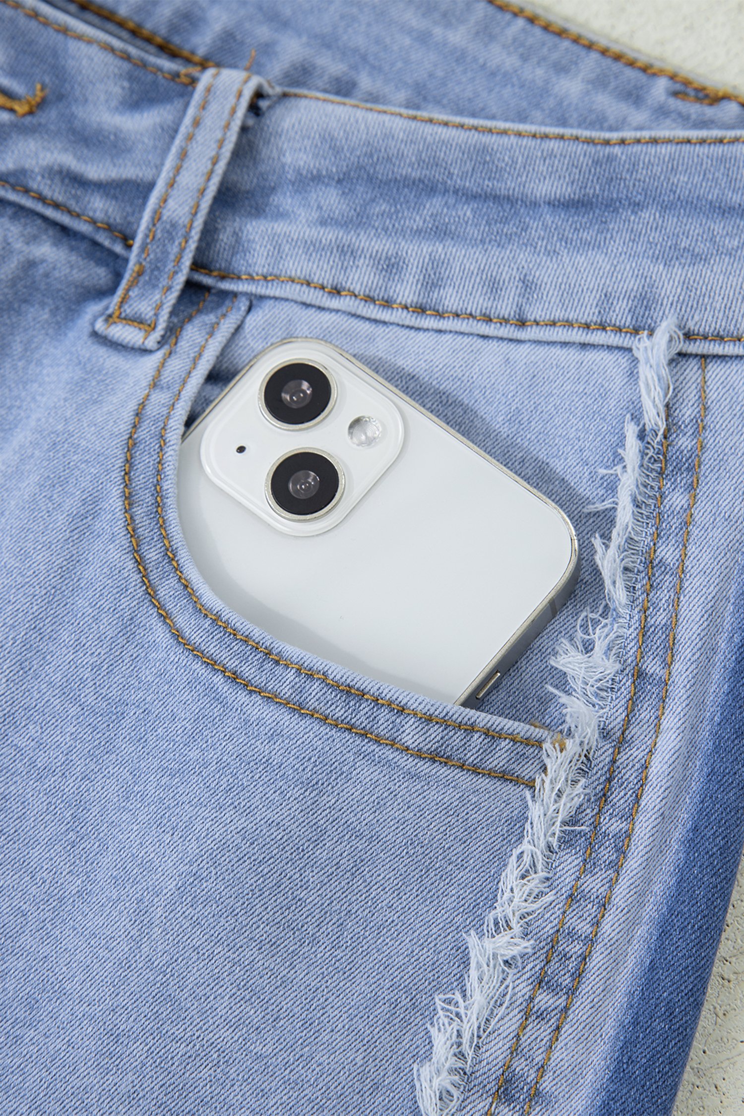 Frayed Side Panel Jeans - Image 12