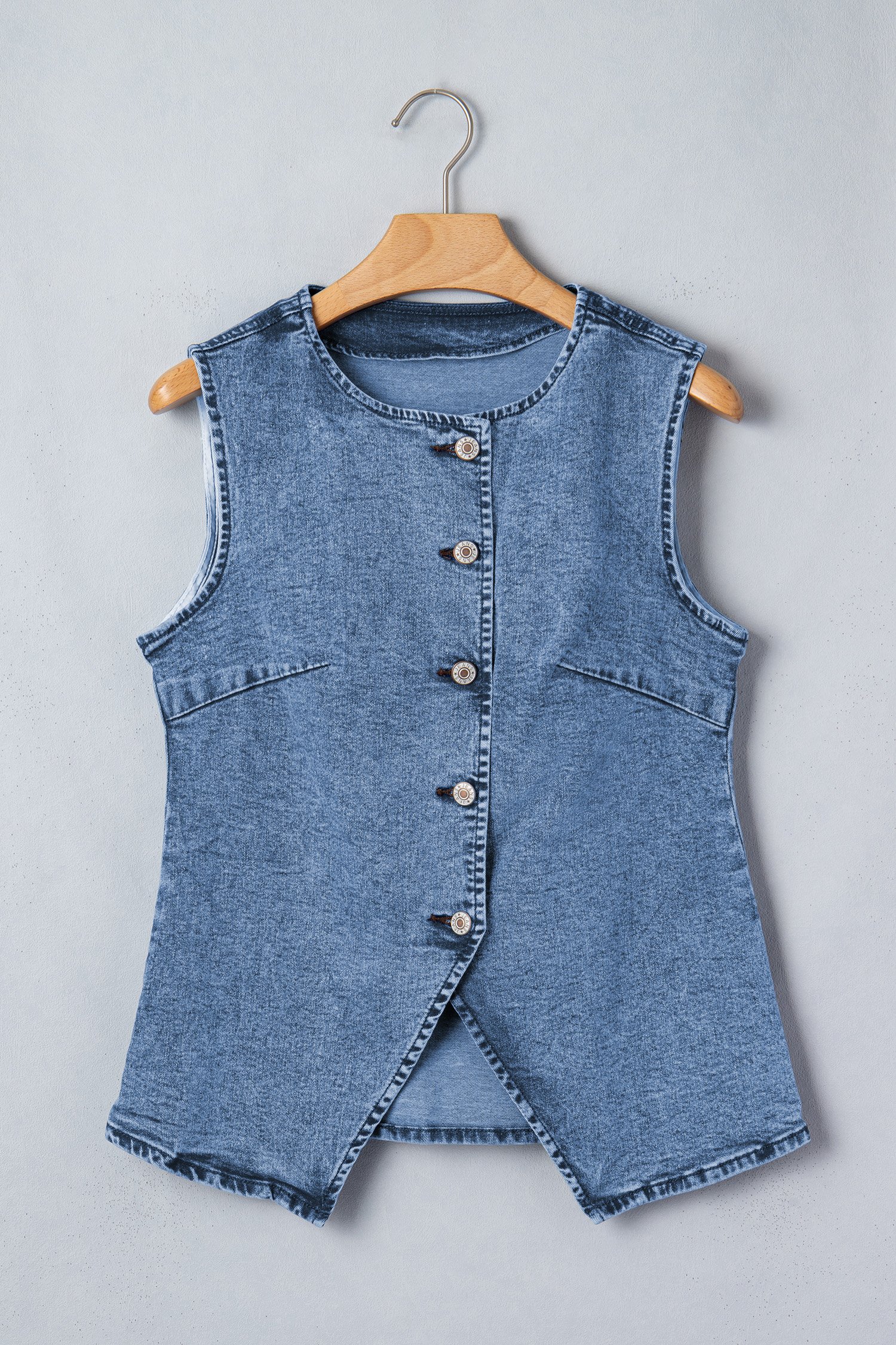 Driftwood Denim Button Vest - Image 6
