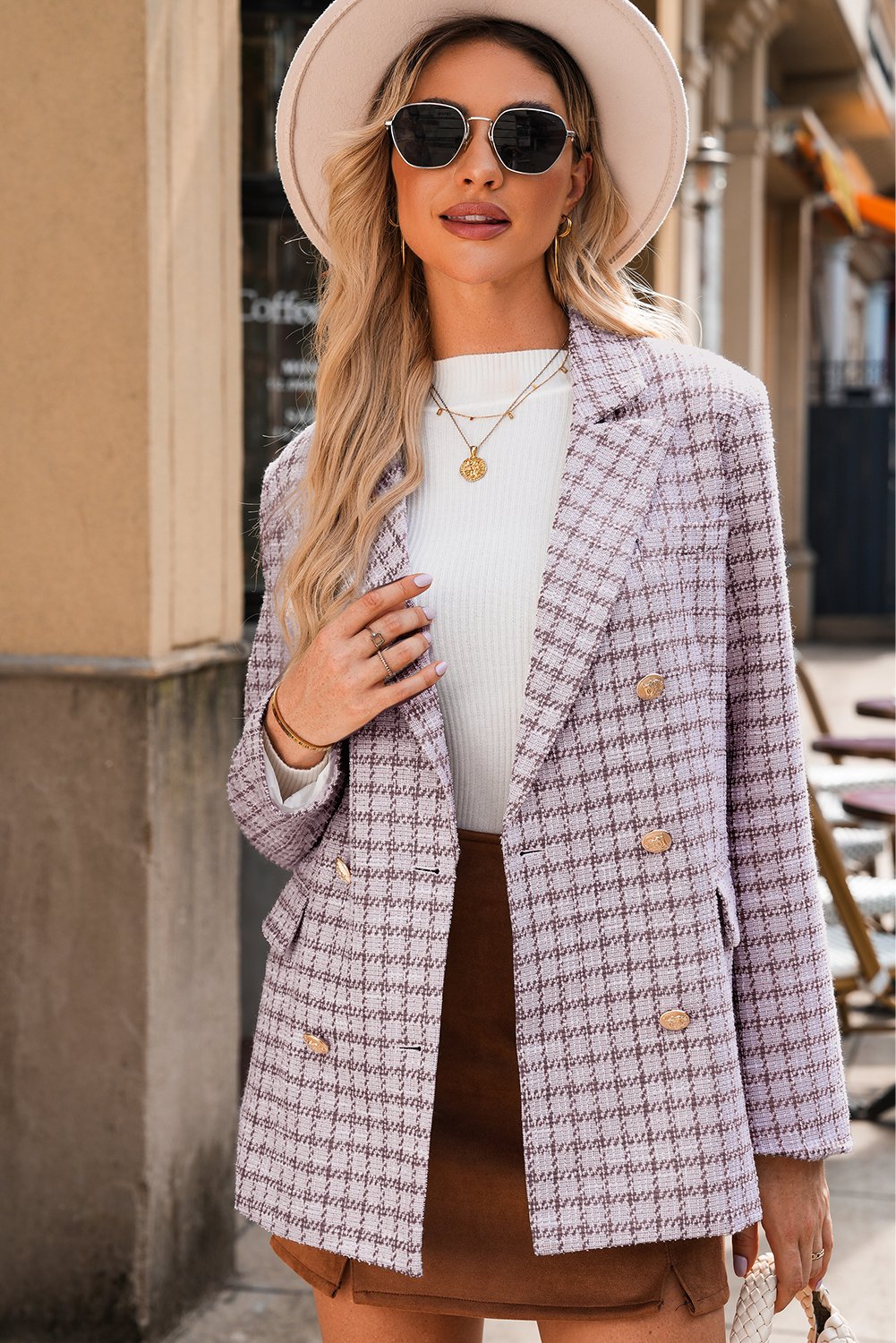 Rosewood Check Blazer - Image 7