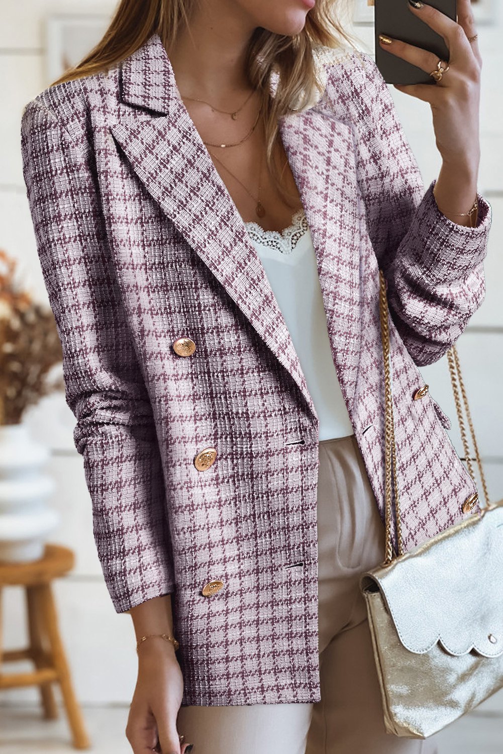 Rosewood Check Blazer