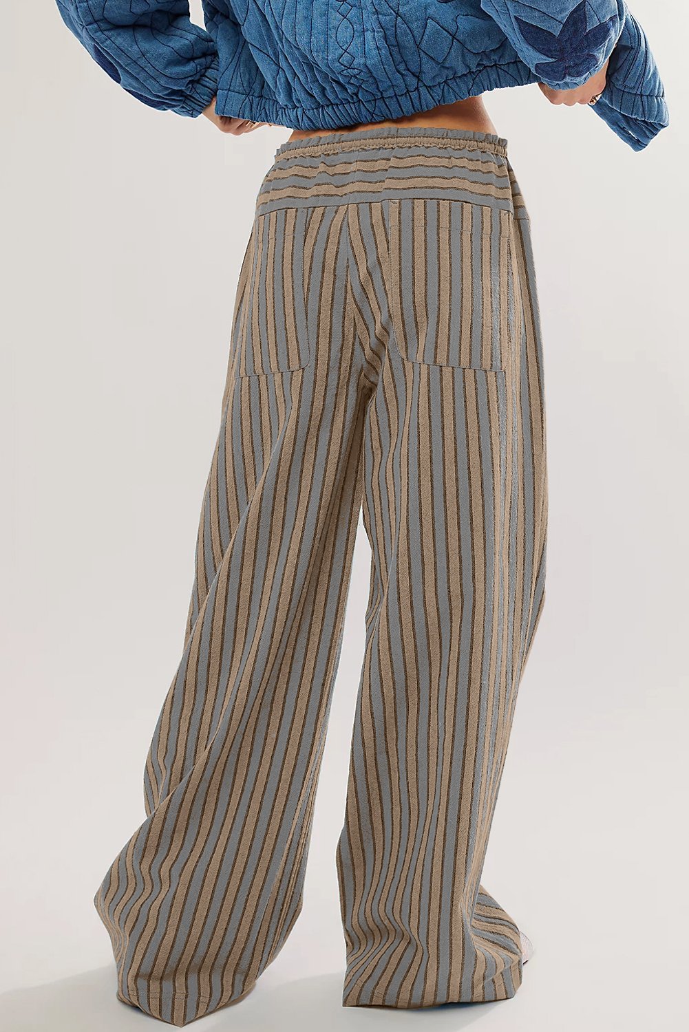 Stripe Wide Leg Pants - Image 2
