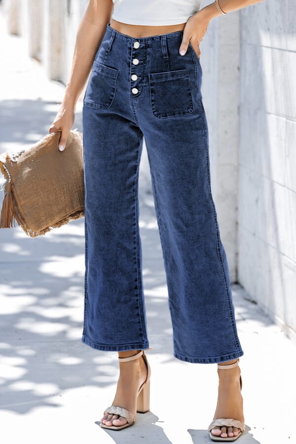 Vintage Indigo Cropped Flare Jeans