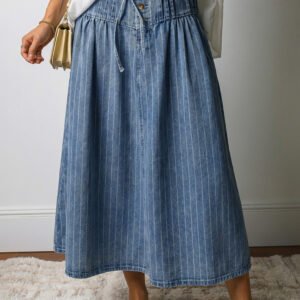 Indigo Prairie Midi Skirt