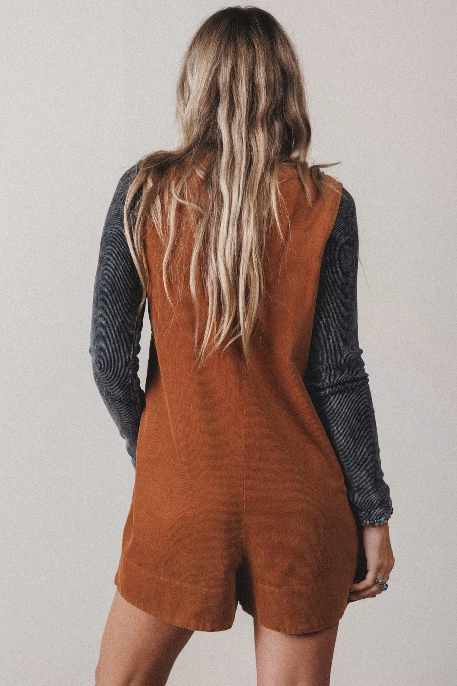 Cinnamon Corduroy Romper - Image 6