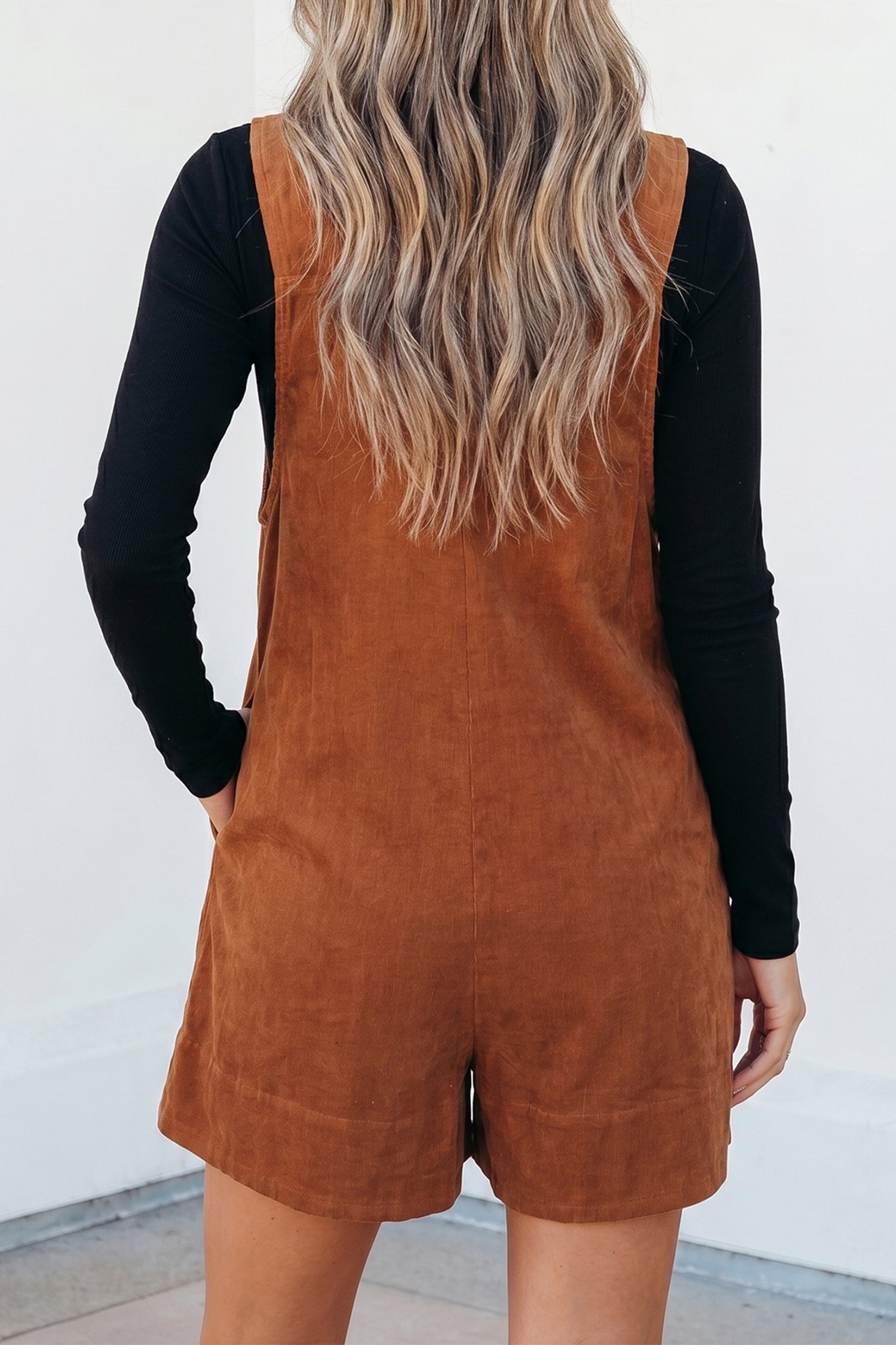Cinnamon Corduroy Romper - Image 2