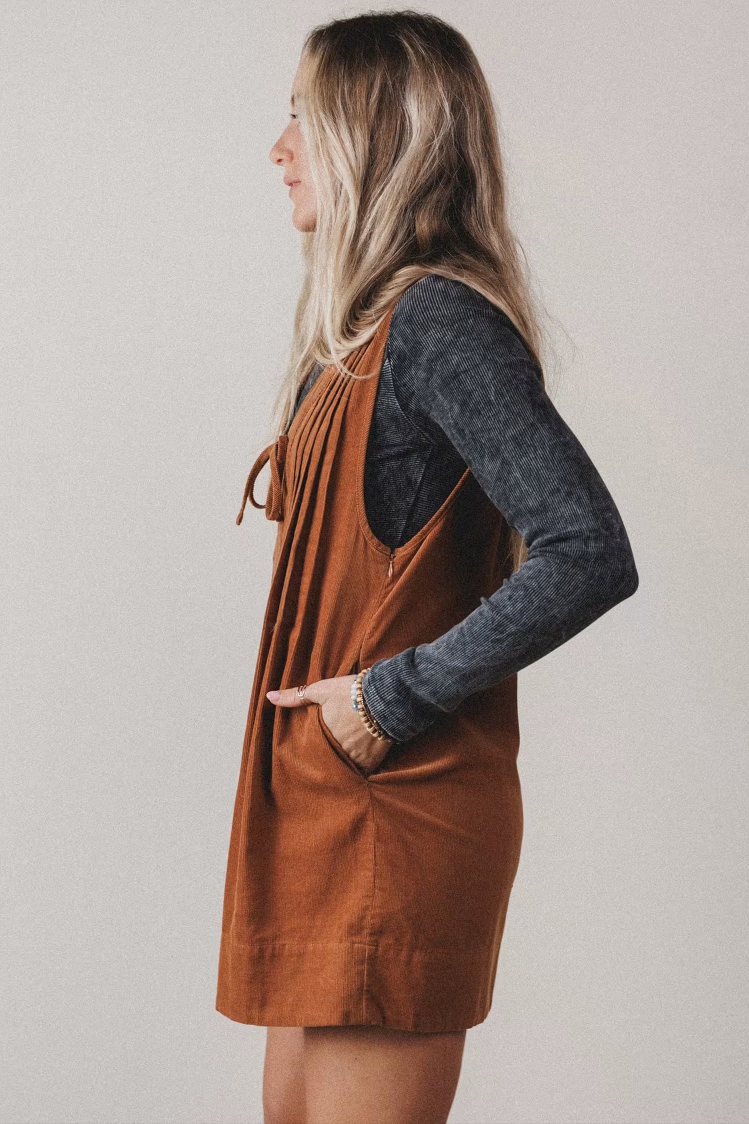 Cinnamon Corduroy Romper - Image 7