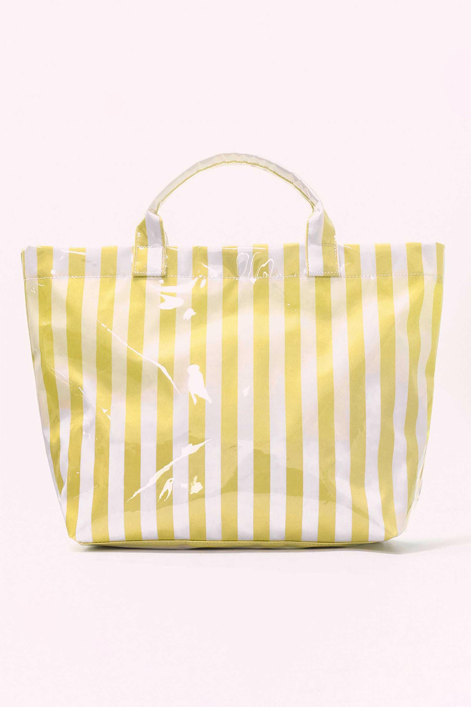 Glossy Striped Vinyl Tote Bag - Image 26