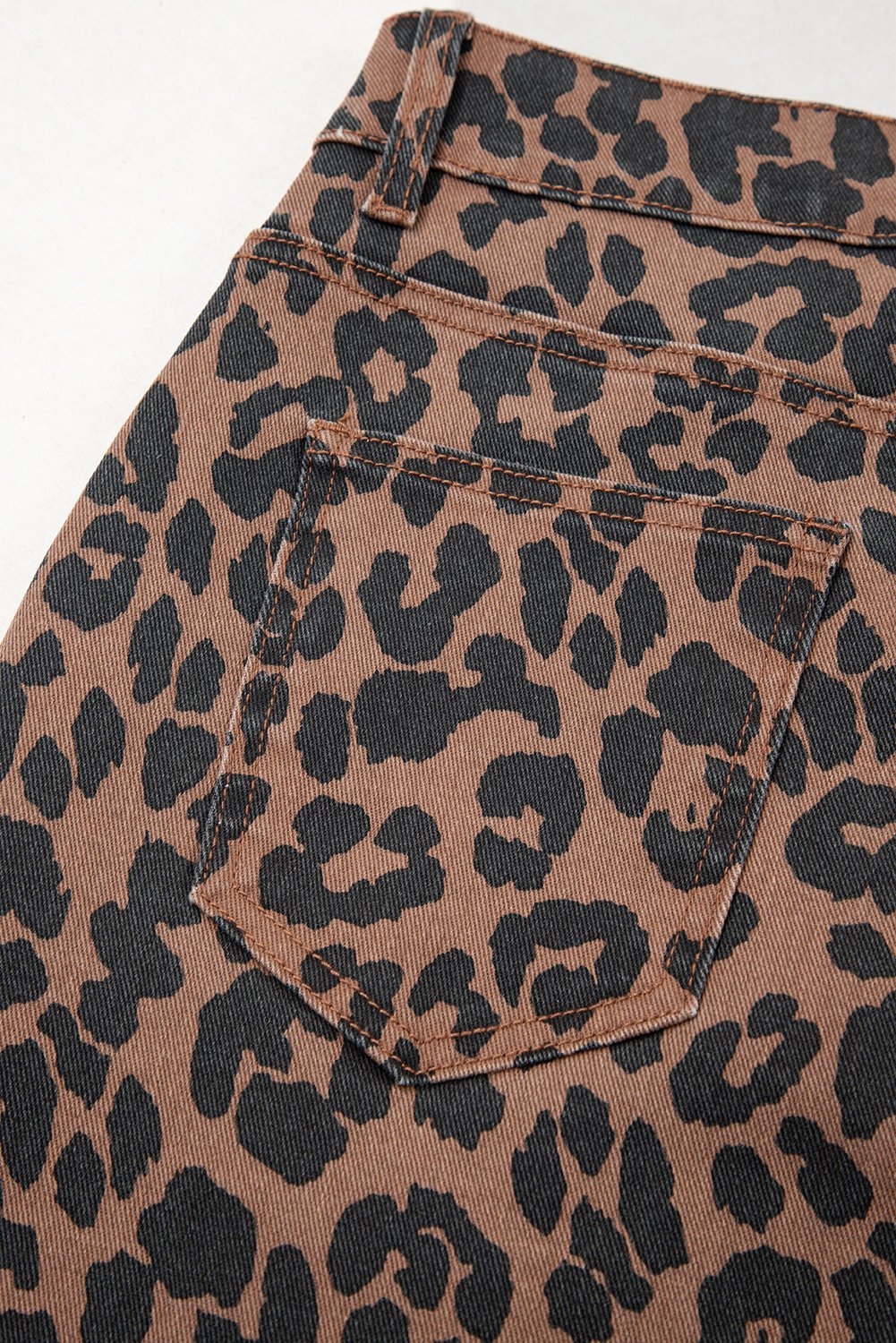 Leopard Denim Maxi Skirt - Image 18