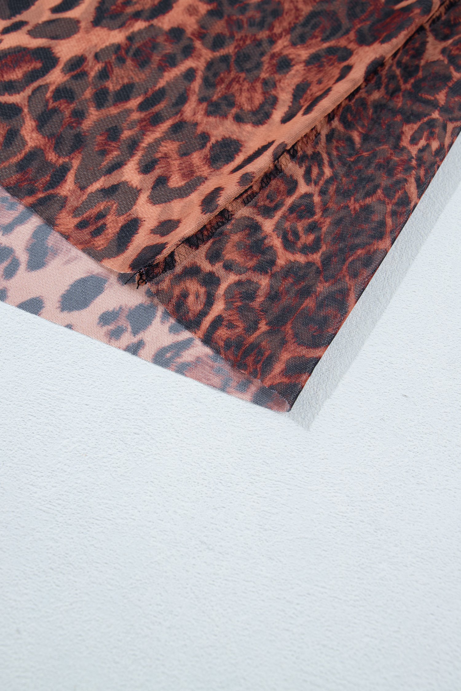 Midnight Leopard Mesh Skirt - Image 6