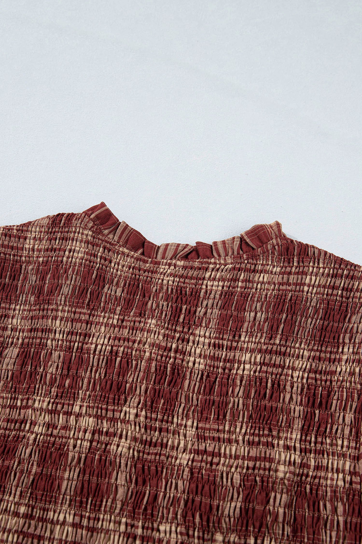 Red Plaid Knot Midi Dress - Image 10