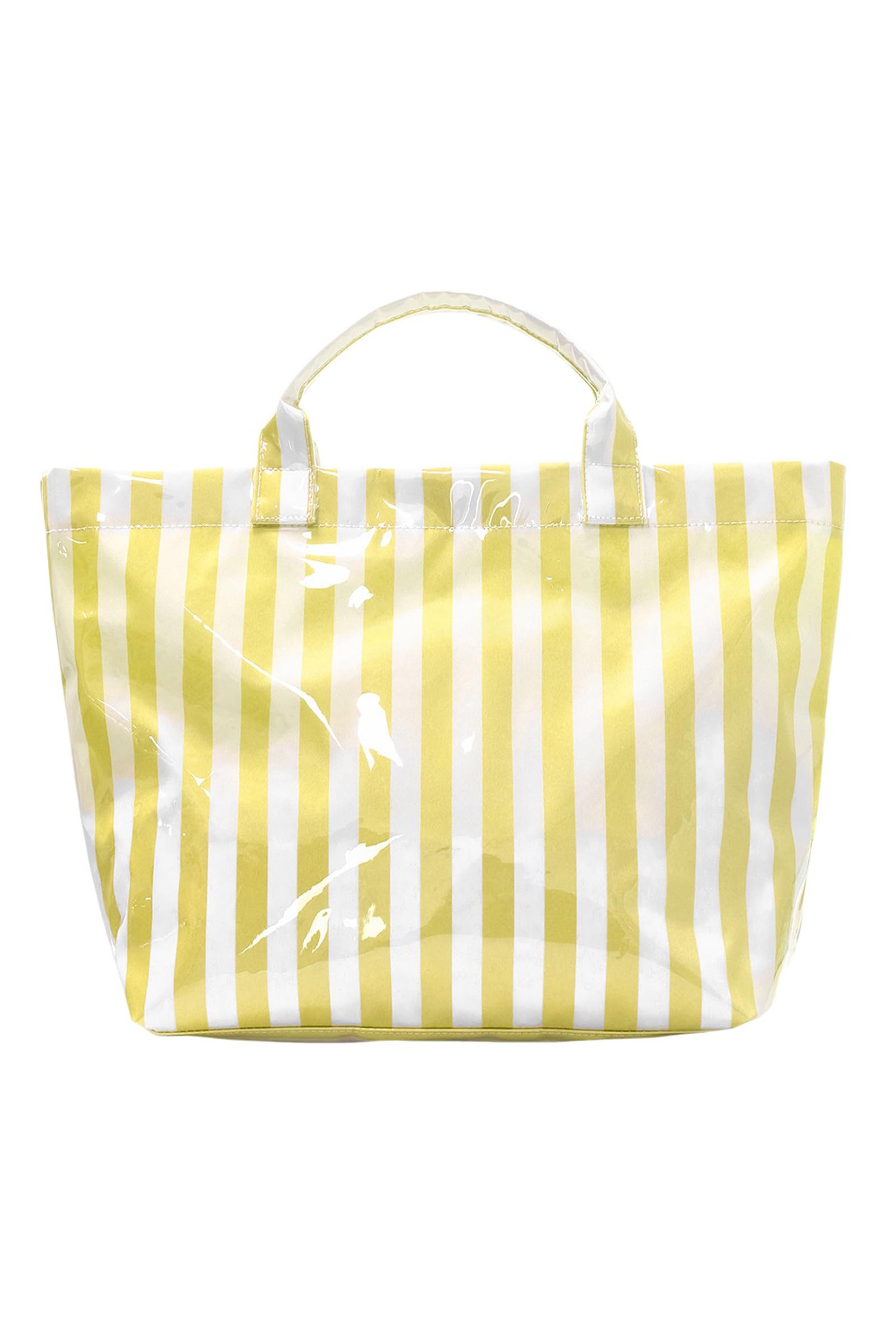 Glossy Striped Vinyl Tote Bag - Image 27