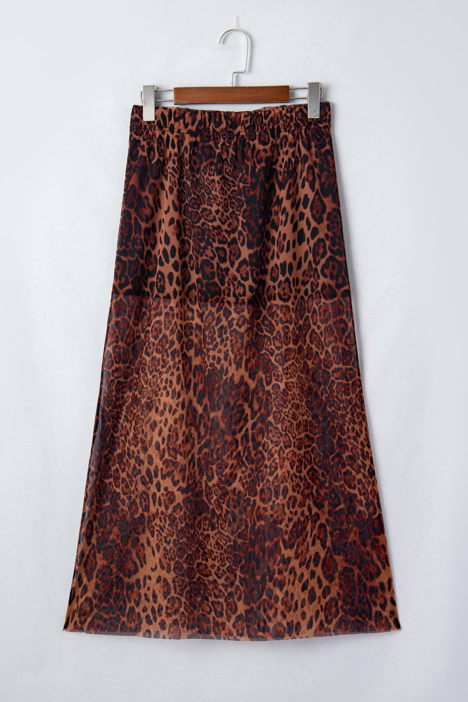 Midnight Leopard Mesh Skirt - Image 3