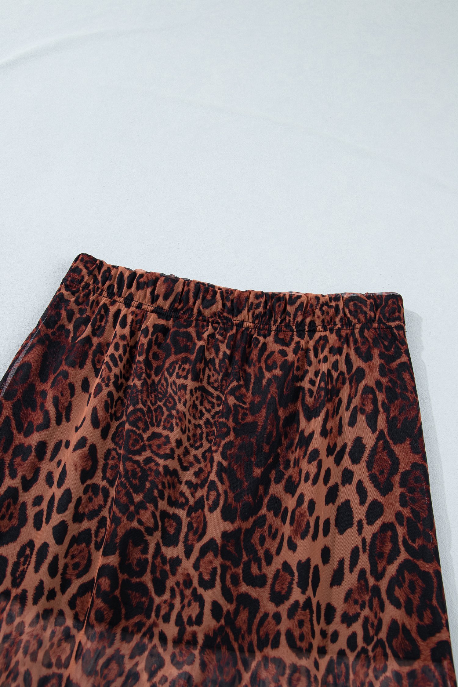 Midnight Leopard Mesh Skirt - Image 5