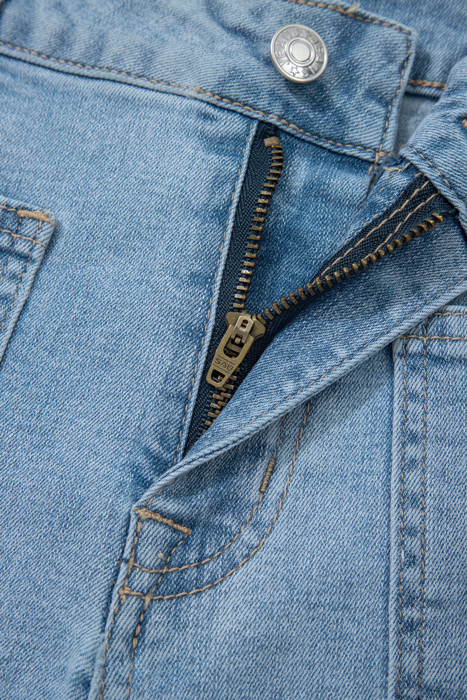 High Rise Denim Shorts - Image 10
