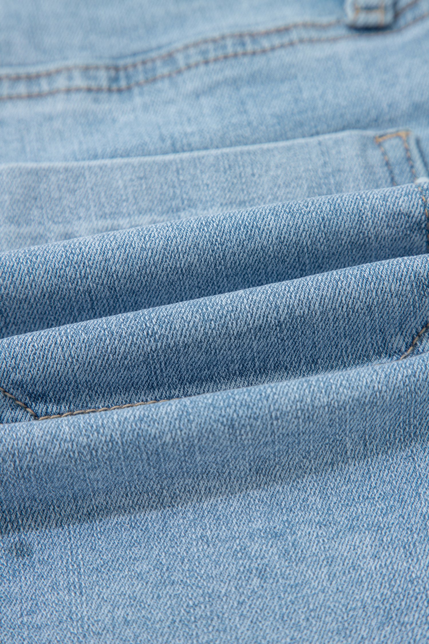 High Rise Denim Shorts - Image 14