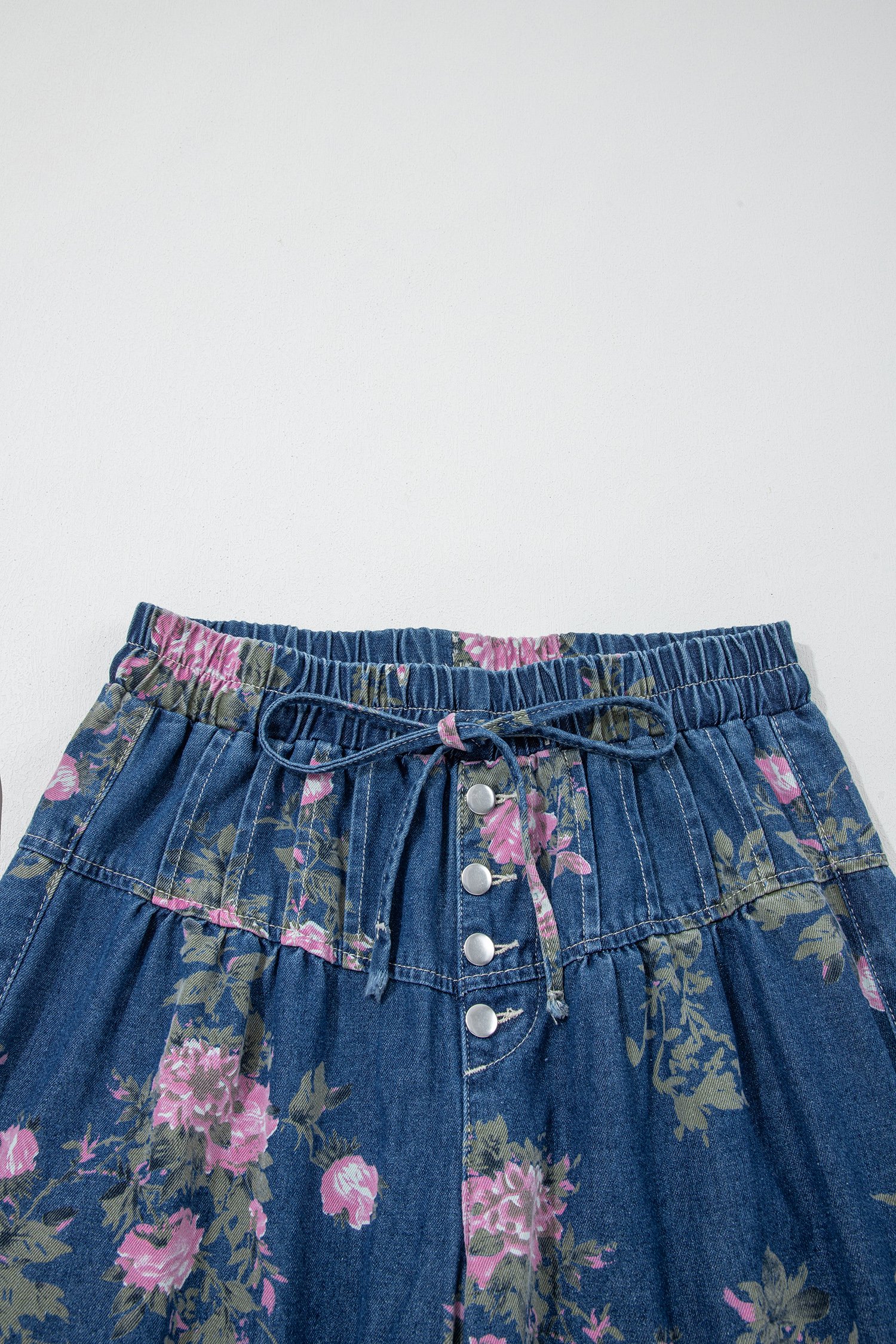 Floral Wide Leg Jeans - Image 5