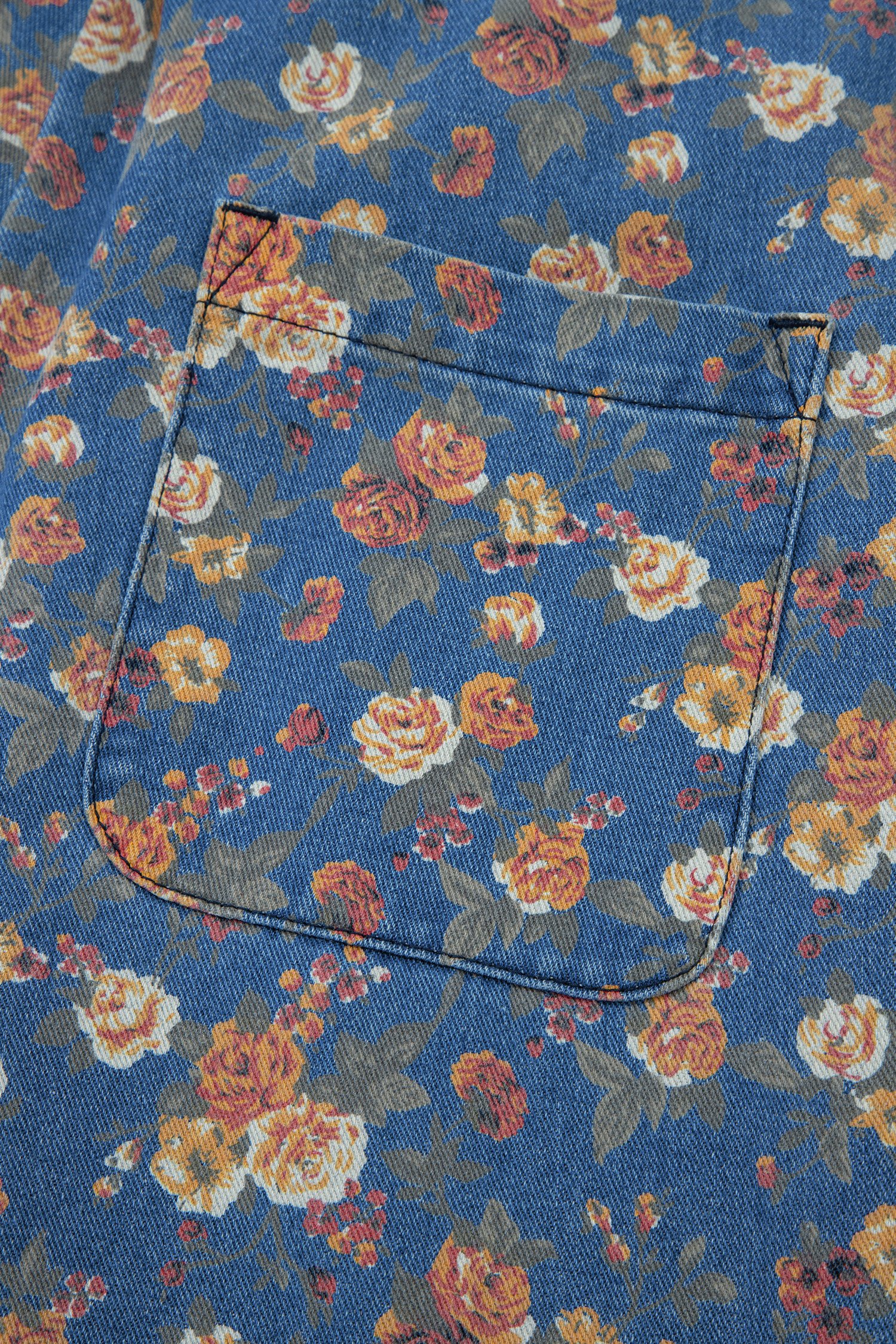 Vintage Rose Denim Overall - Image 13