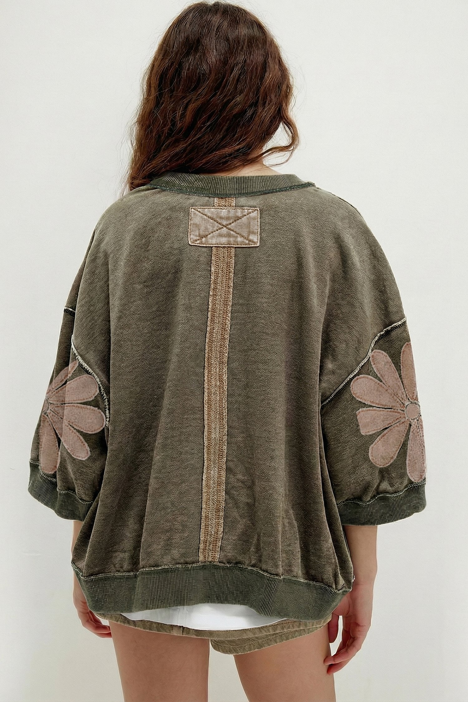 Mineral Wash Flower Top - Image 2