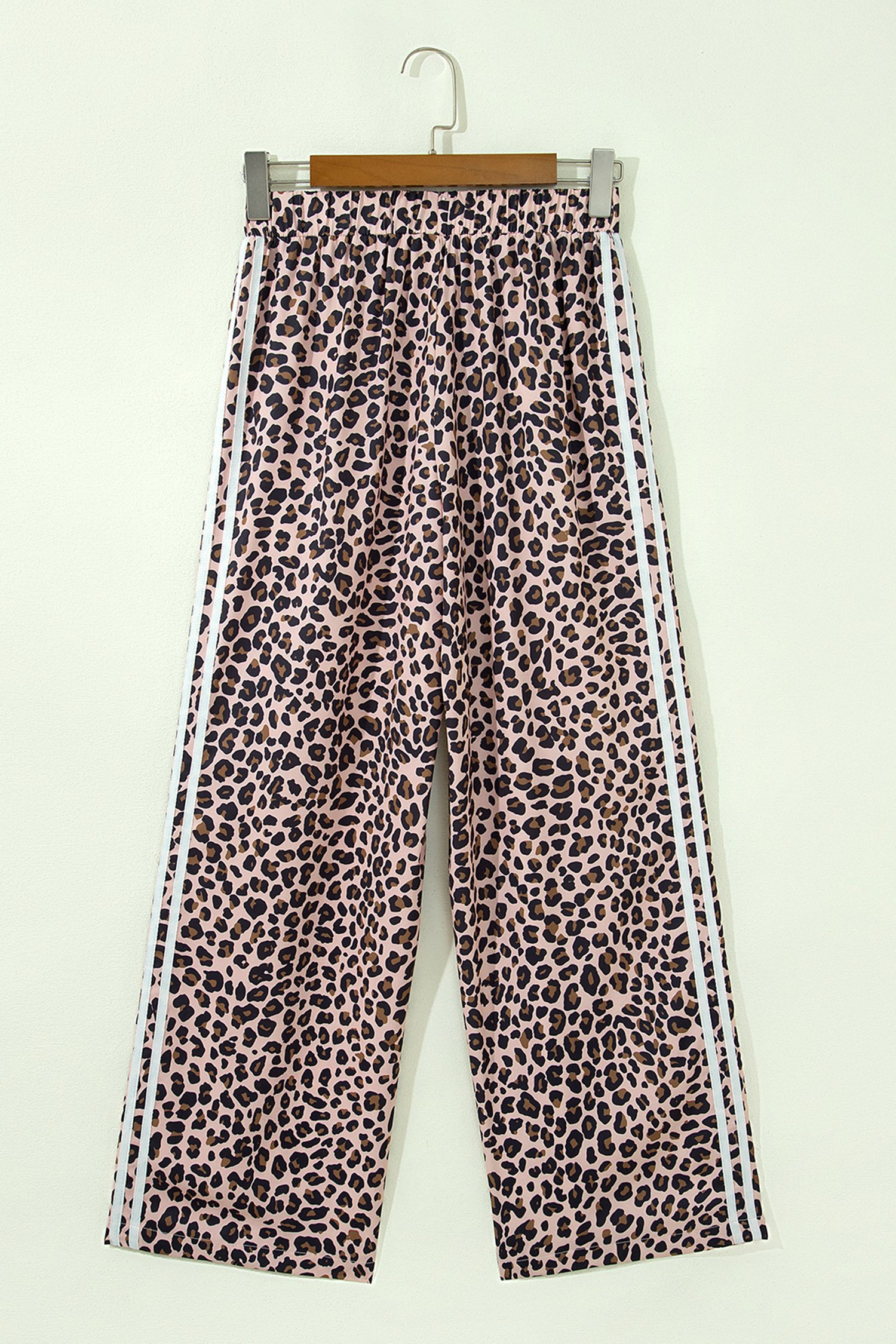 Leopard Print Wide Leg Joggers - Image 5
