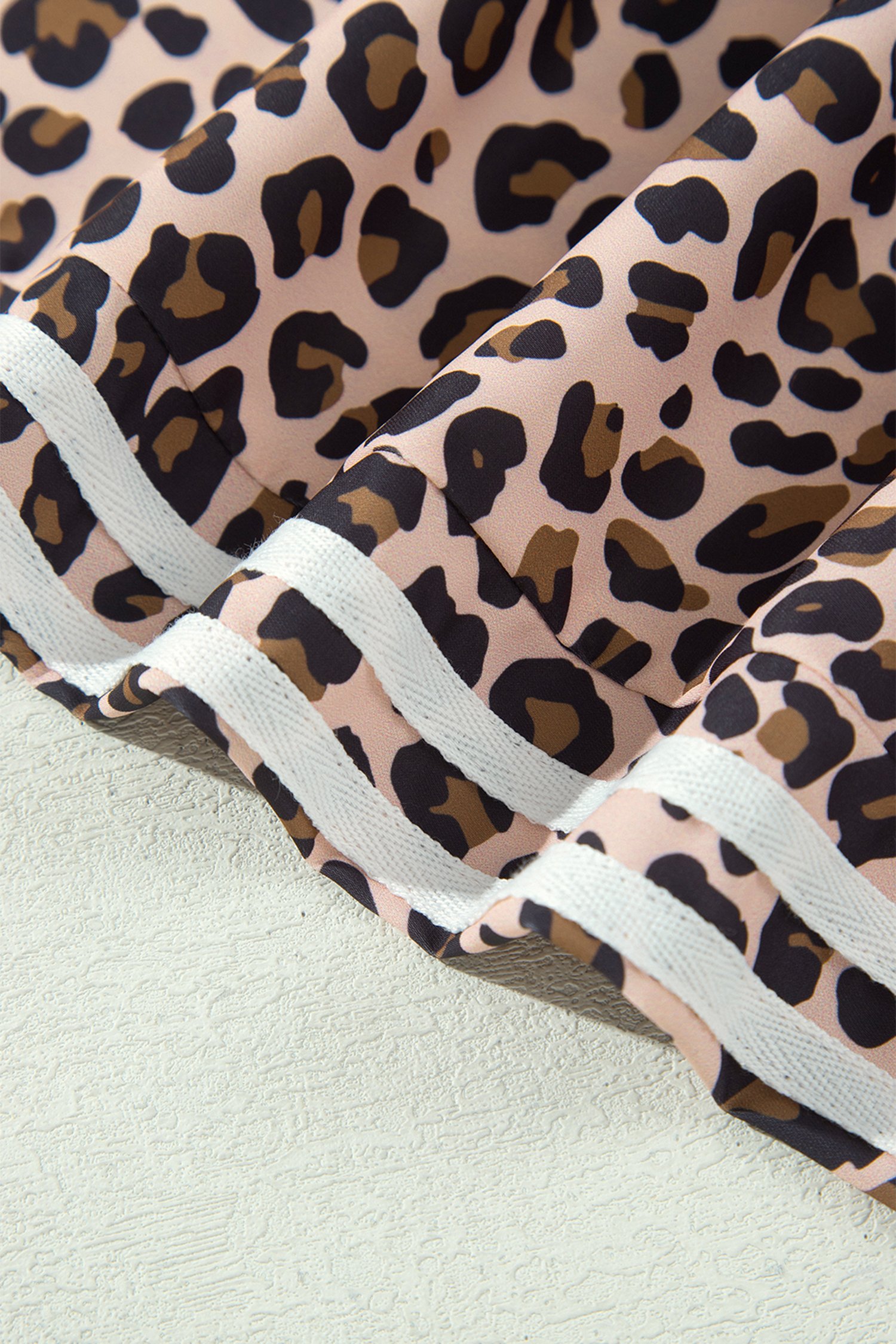 Leopard Print Wide Leg Joggers - Image 10
