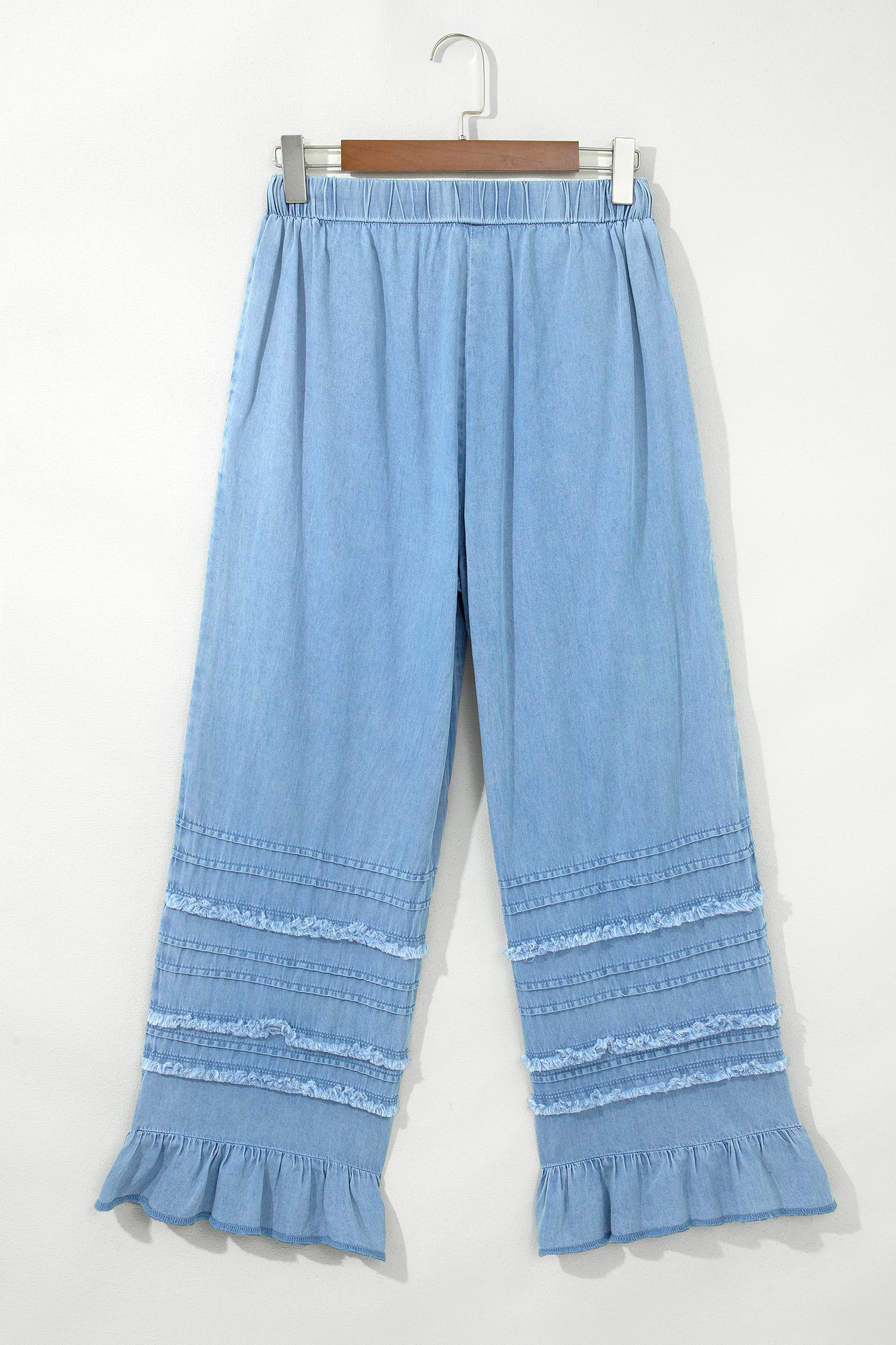 Ruffled Hem Wide Leg Pants - Image 4