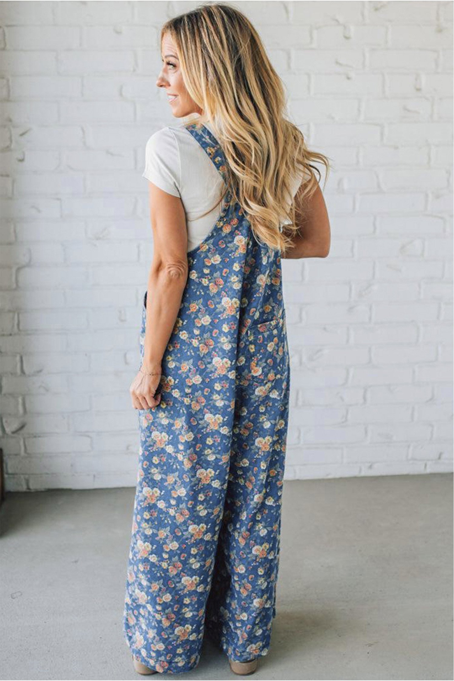Vintage Rose Denim Overall - Image 2