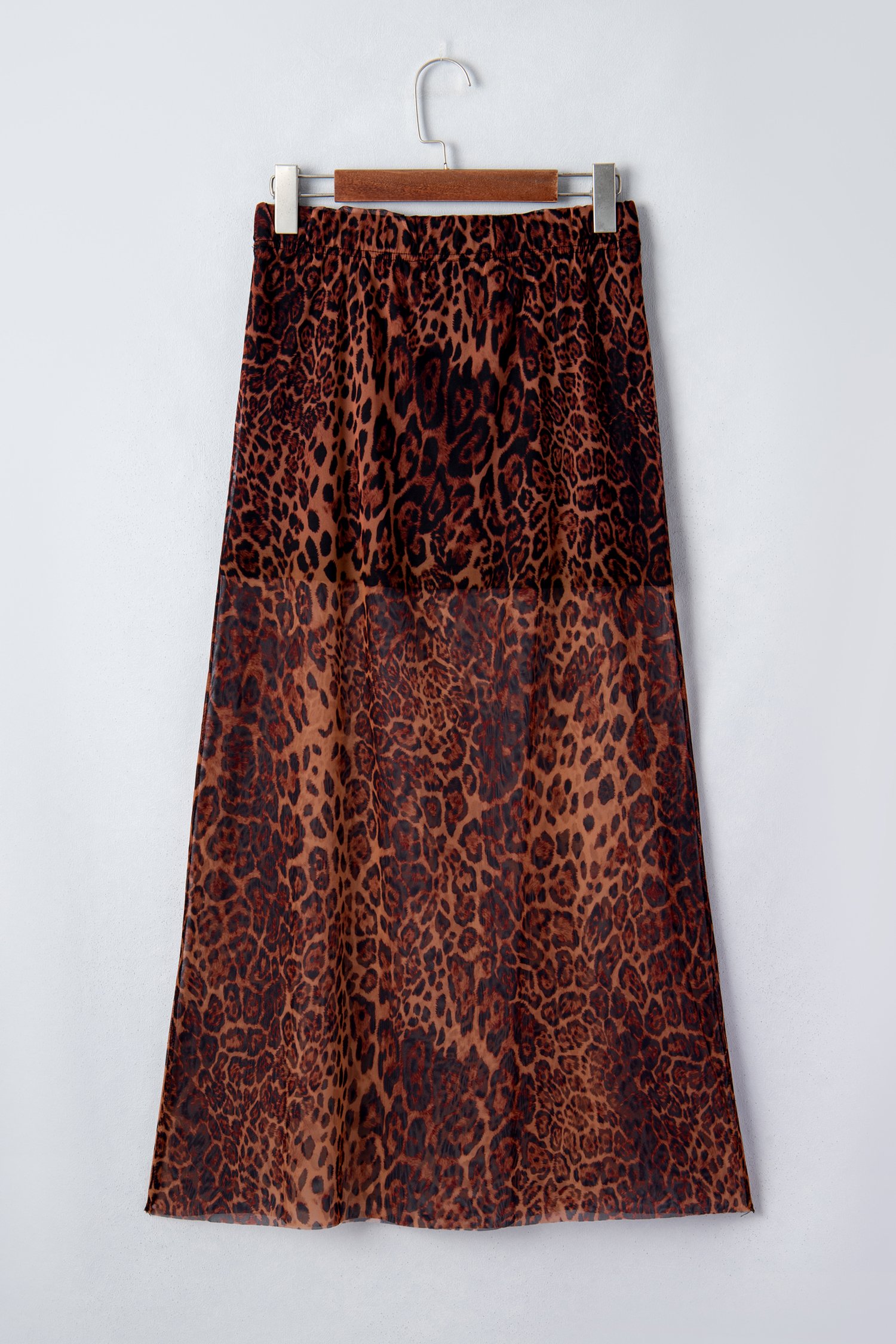 Midnight Leopard Mesh Skirt - Image 4