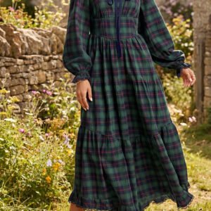 Vintage Plaid Shift Dress