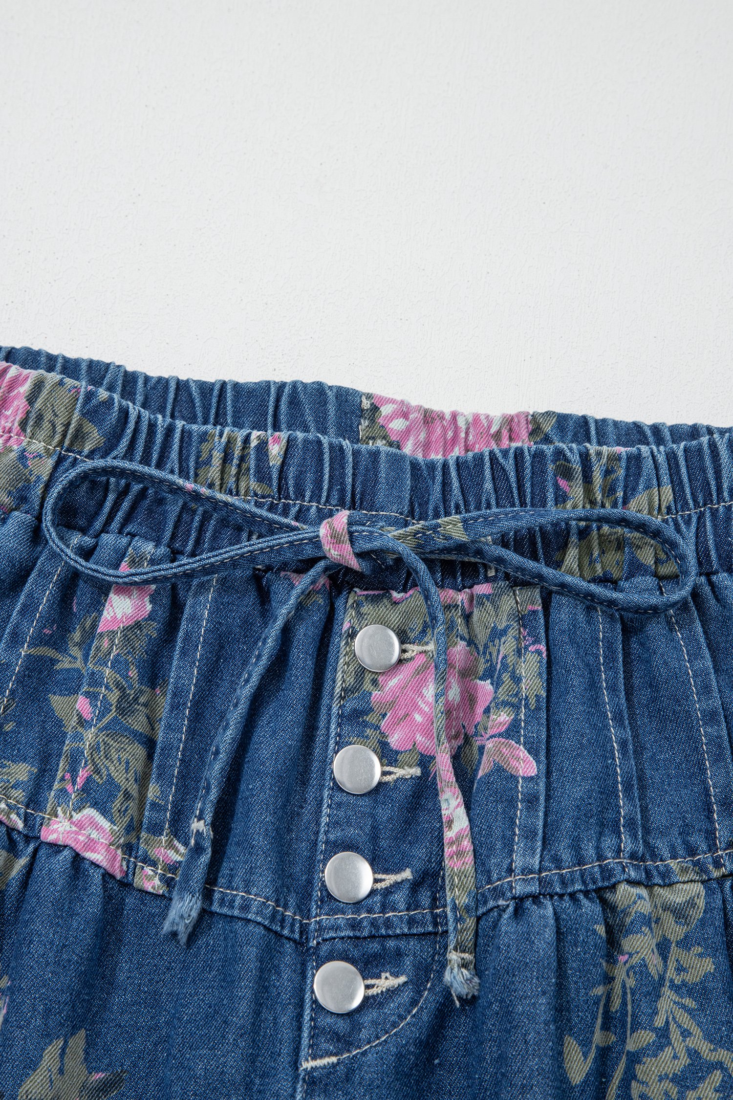 Floral Wide Leg Jeans - Image 6
