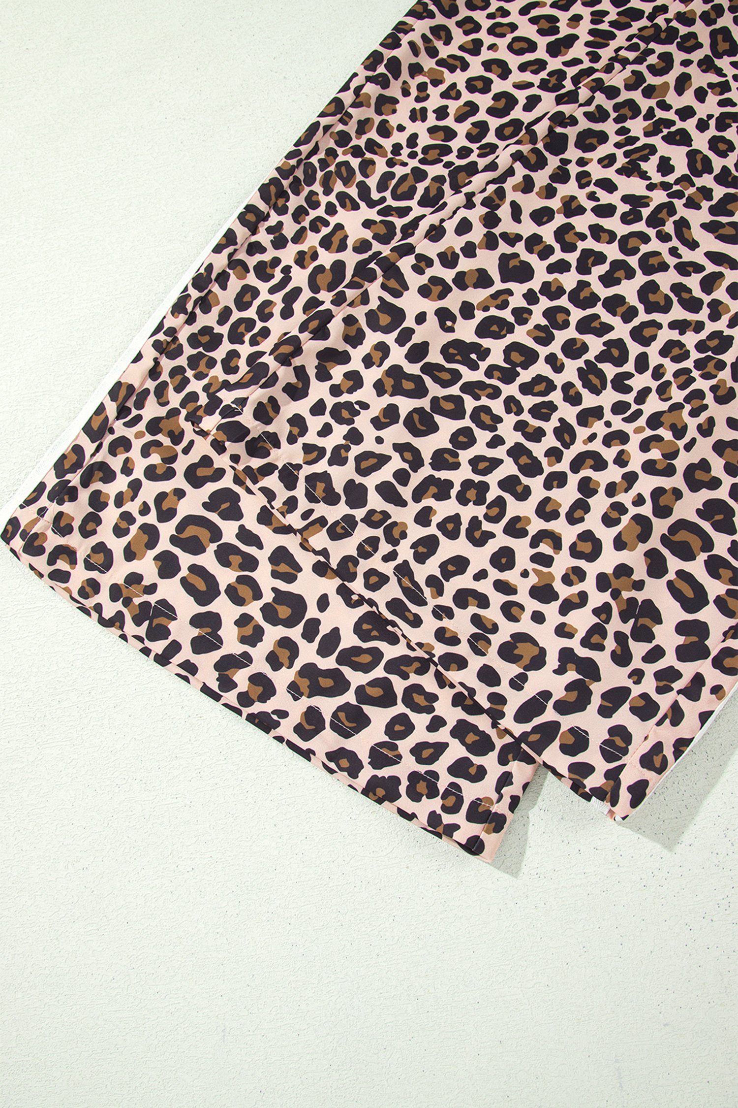 Leopard Print Wide Leg Joggers - Image 9