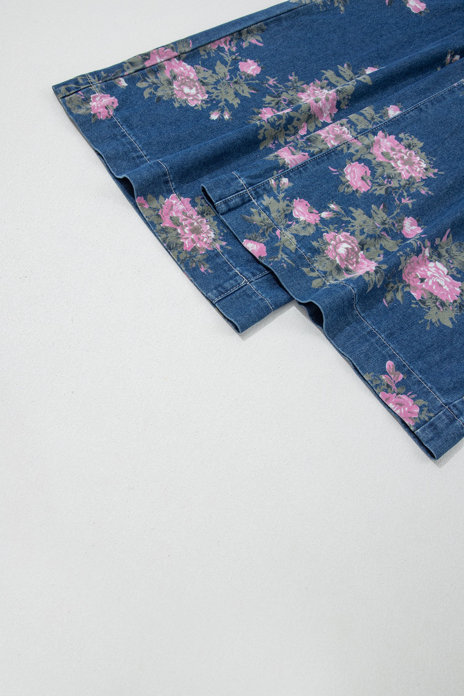 Floral Wide Leg Jeans - Image 7