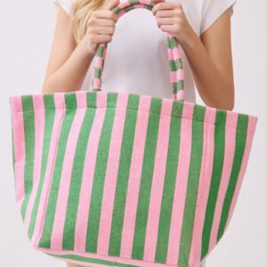Striped Terry Tote Bag
