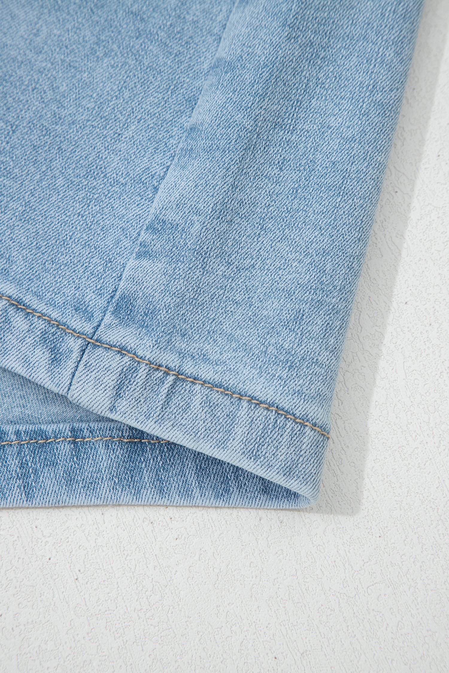 High Rise Denim Shorts - Image 8