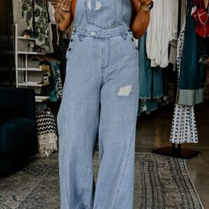 Denim Overall Jumpsuit