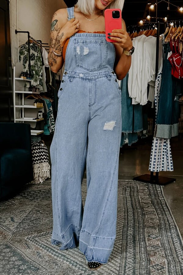 Denim Overall Jumpsuit