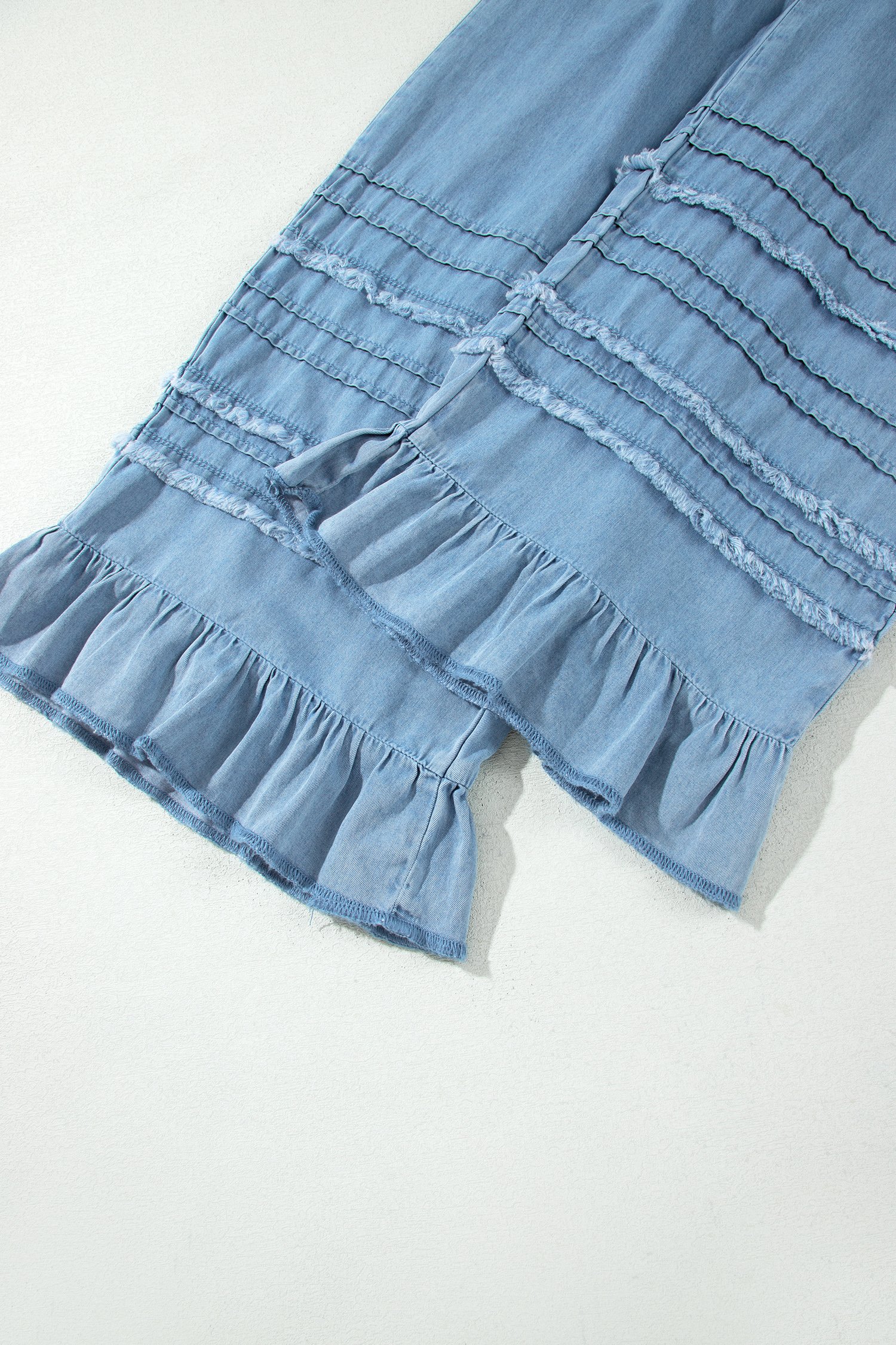 Ruffled Hem Wide Leg Pants - Image 8