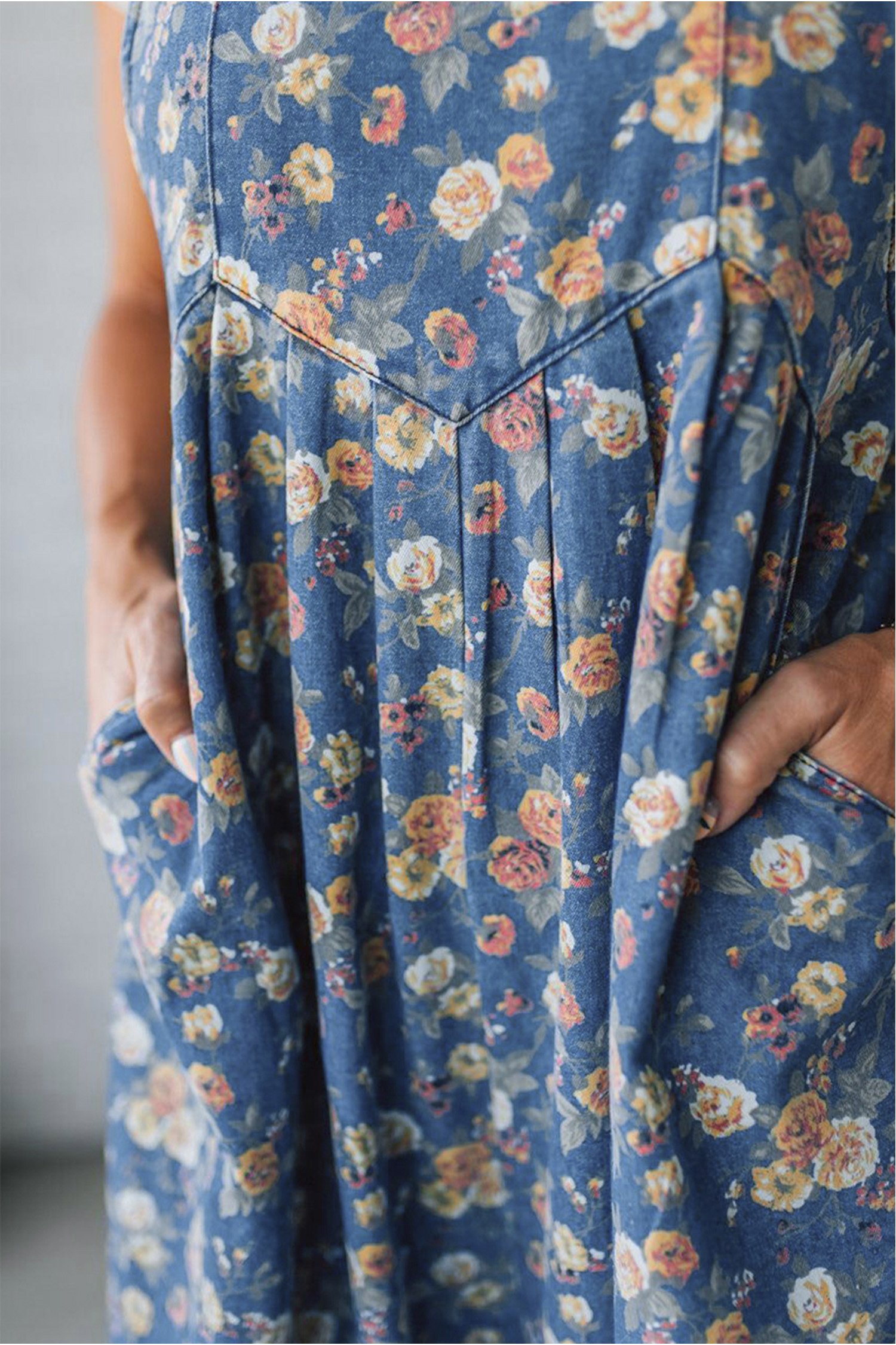 Vintage Rose Denim Overall - Image 9
