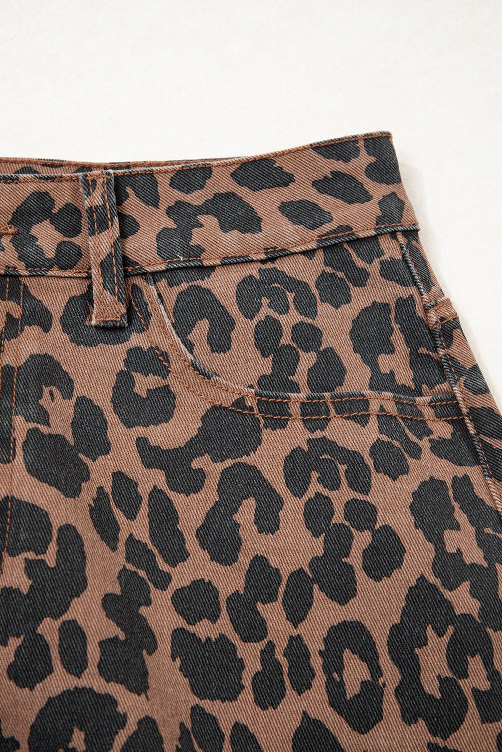 Leopard Denim Maxi Skirt - Image 13