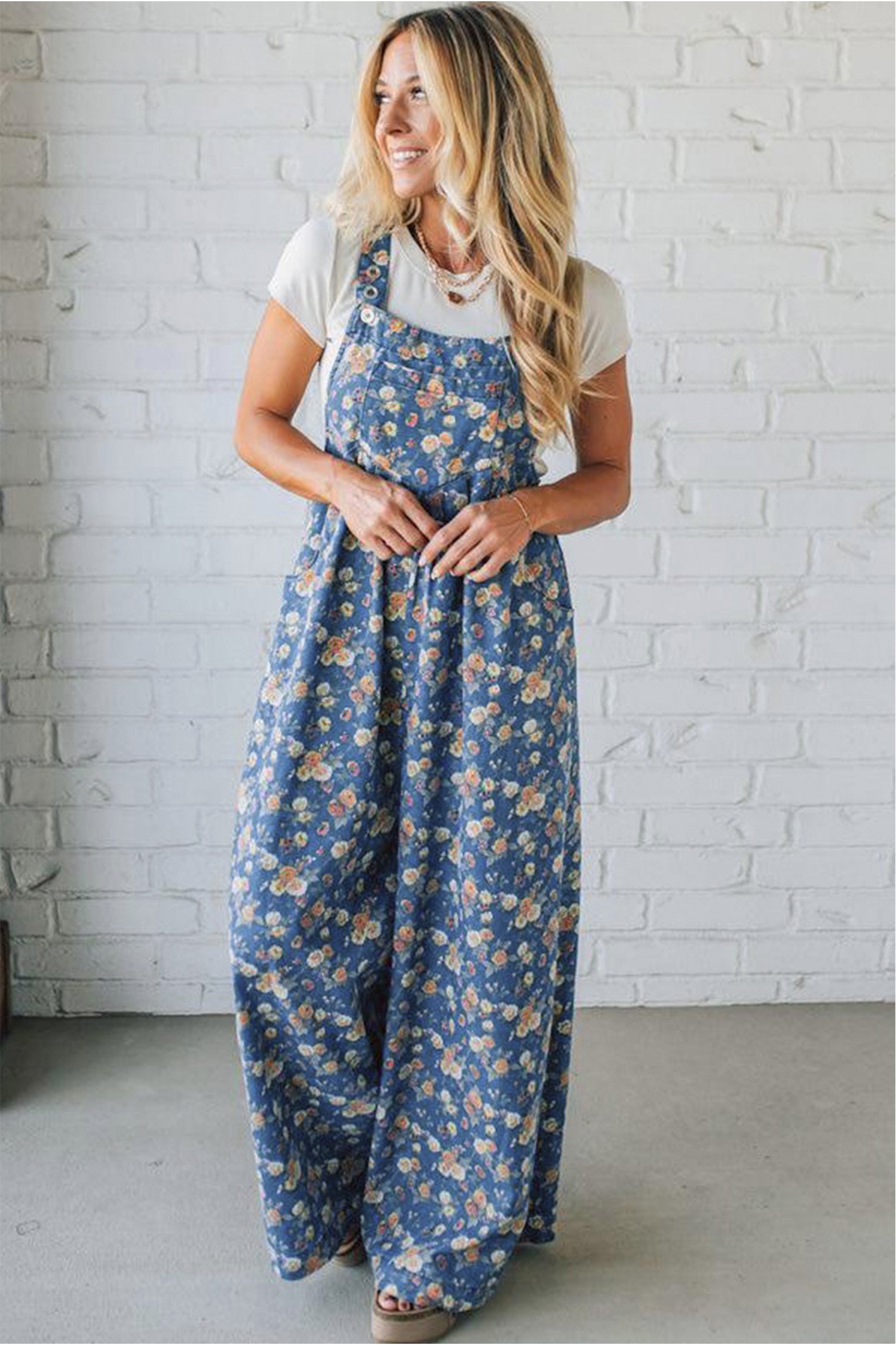 Vintage Rose Denim Overall - Image 4