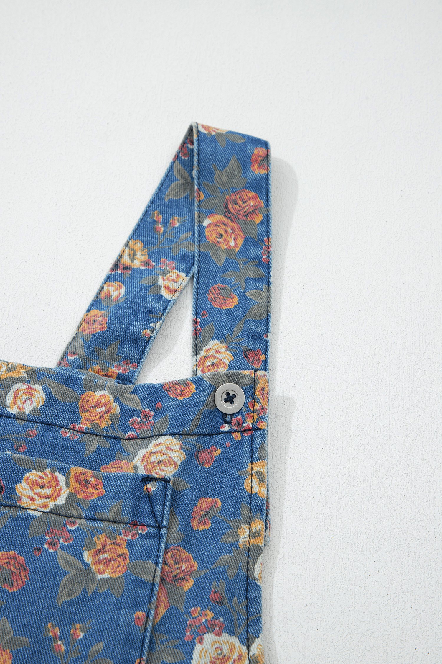 Vintage Rose Denim Overall - Image 15