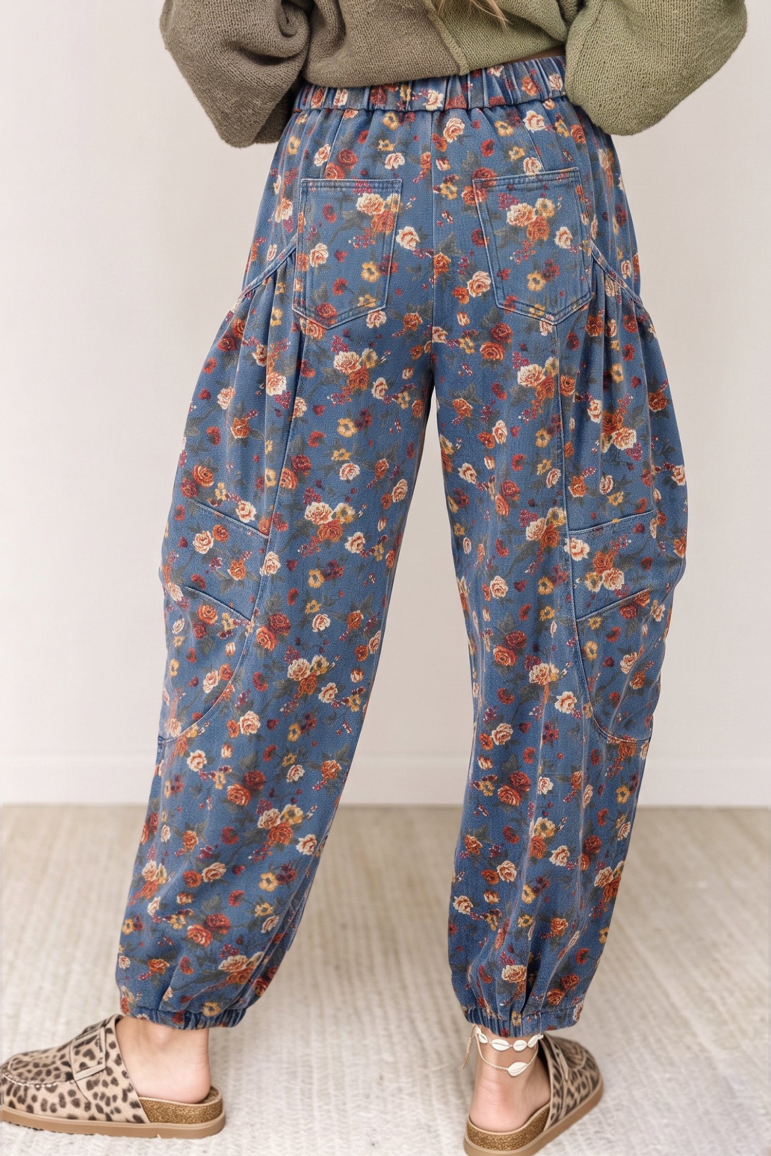 Floral Barrel Jeans - Image 2