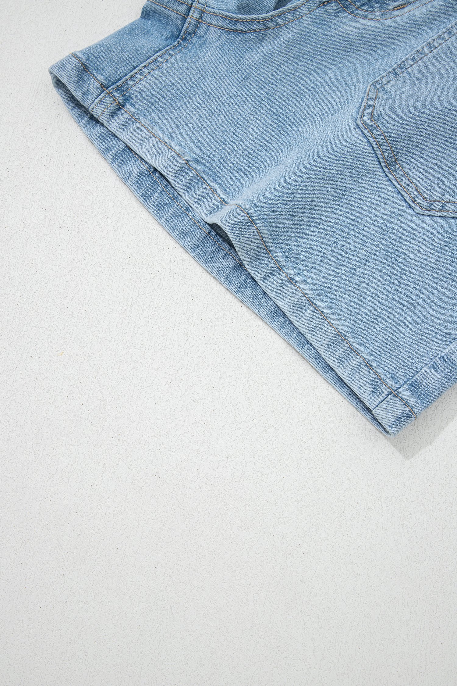 High Rise Denim Shorts - Image 9