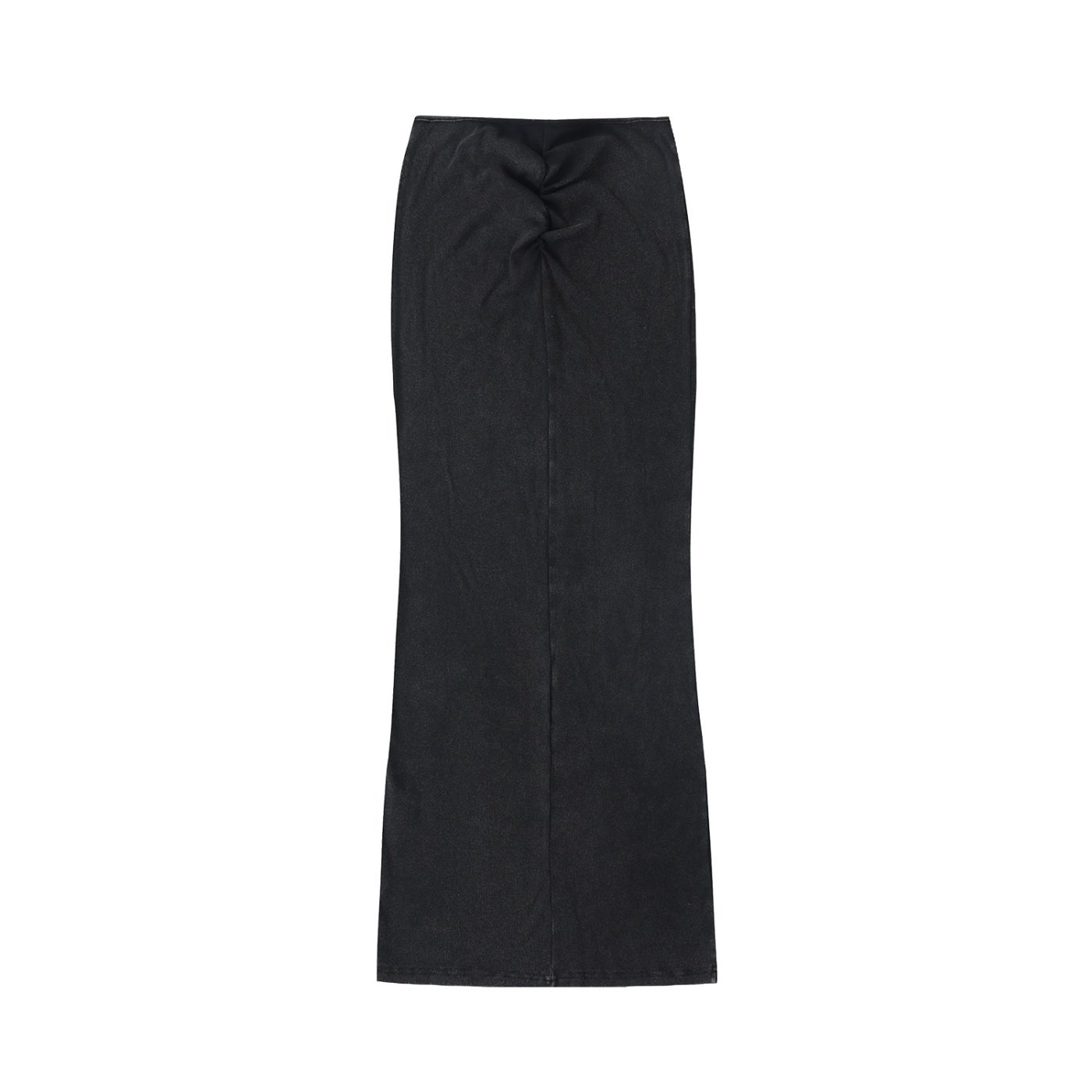 Dyed Washed Drawstring Maxi Skirt - Image 2
